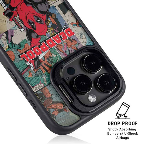 Marvel Deadpool Deadpool Collage iPhone 14 Pro Kickstand Case